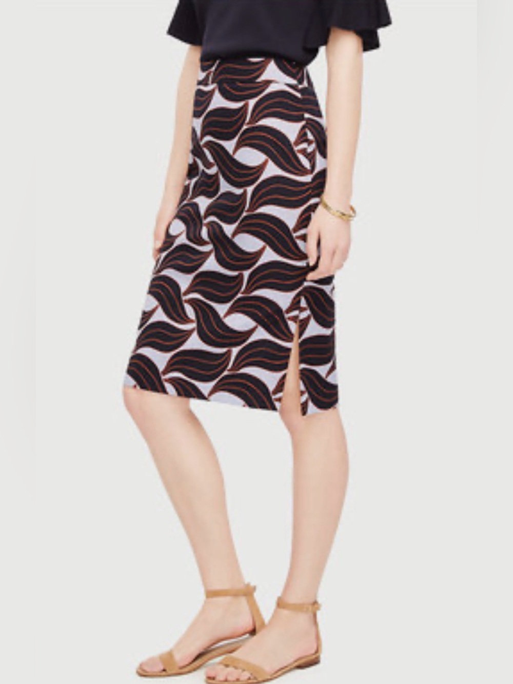 Ann Taylor woven pencil skirt
